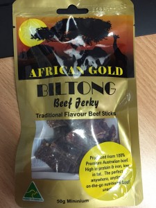 African Gold Beef Jerky Packet